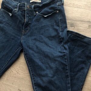 Levi's Dark Blue Women's Jeans shaping straight